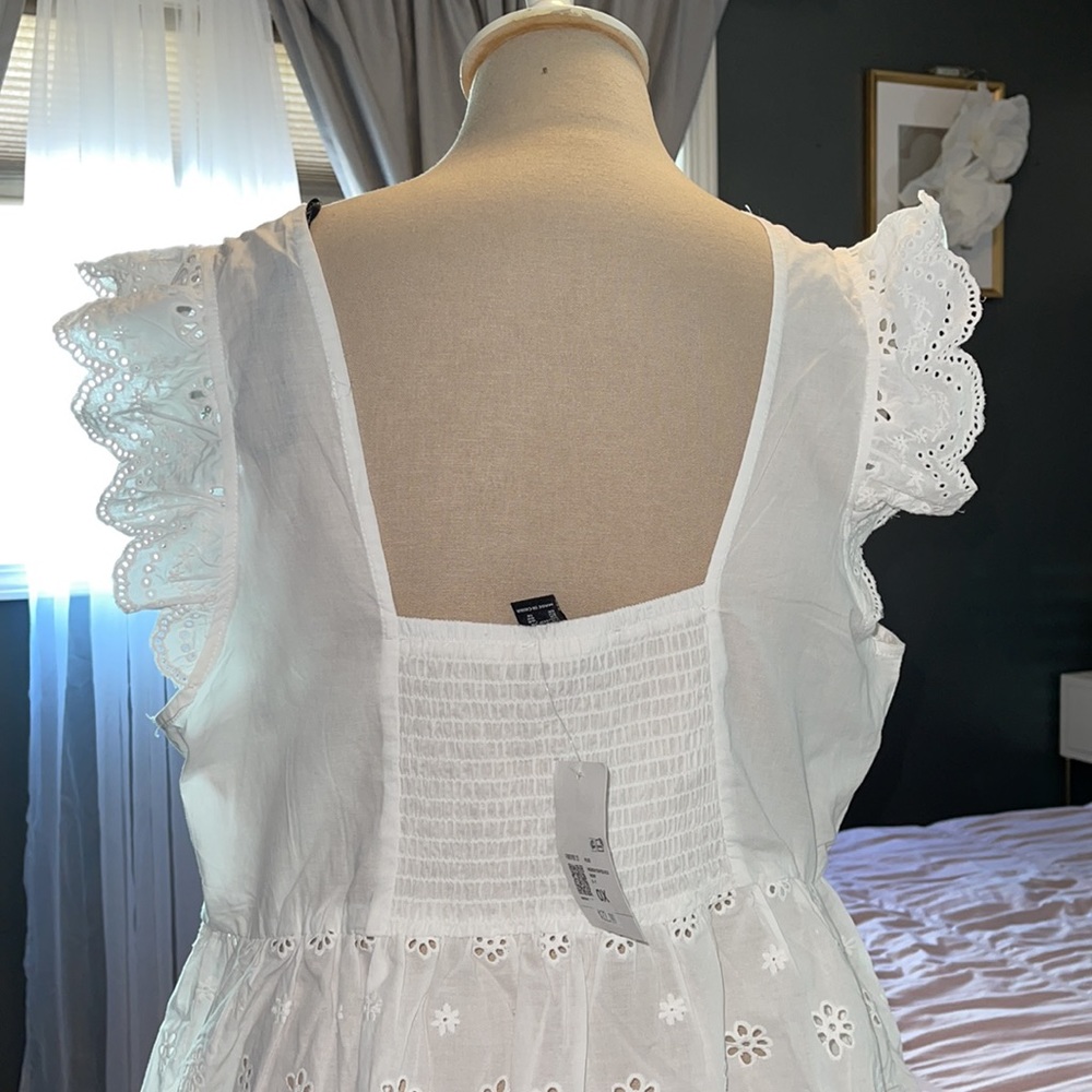 White 0x lace top - Picture 6 of 8